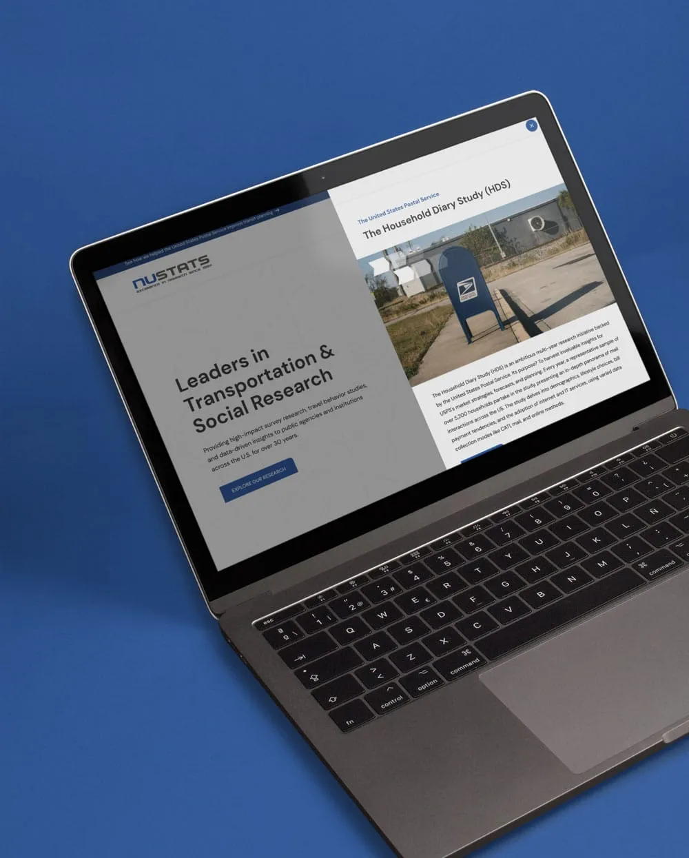 NuStats - Survey Research Website Redesign - Project Details