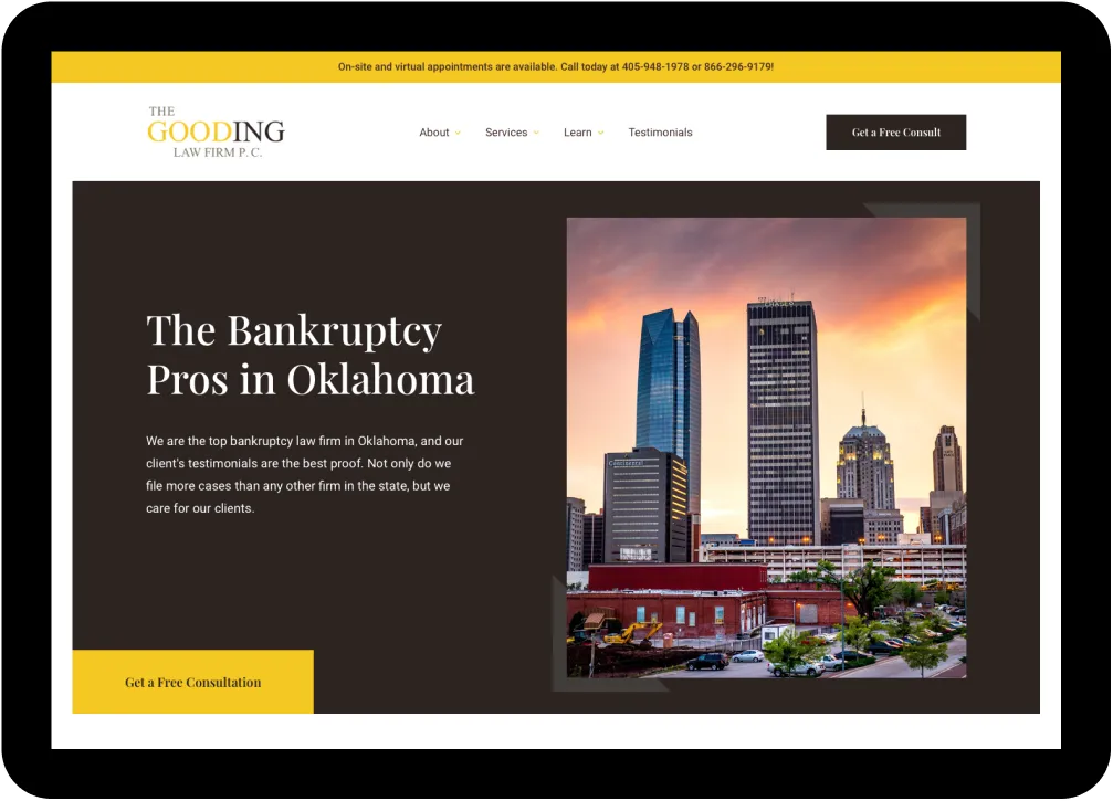 The Gooding Law Firm Website Design